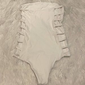 XS White Strapless Tavik One-piece